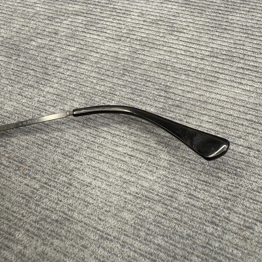 RUEDUFOU‎ Black Metal Round Eyeglasses Frames RDF Logo Y2k
